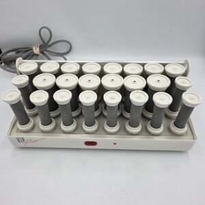 Windmere SS-242R Hot Rollers 24 Curlers Flocked Velvet Gray •NO TOP• NO CLIPS•